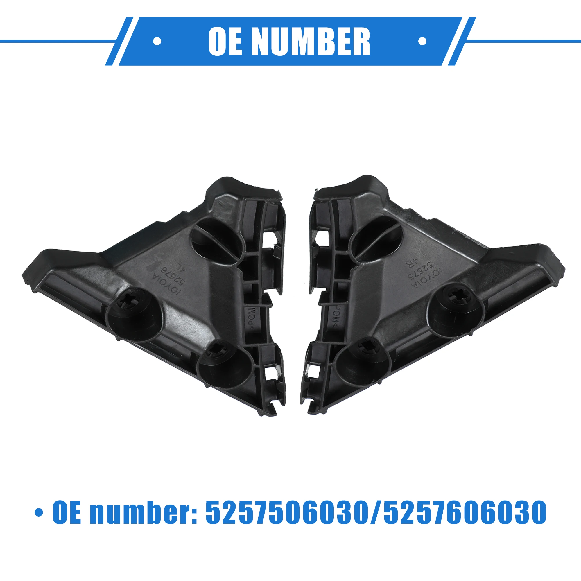 X Autohaux 1 Pair Car Bumper Mounting Support Bracket for Toyota Camry 2007 2008 2009 2010 2011 5257506030 5257606030