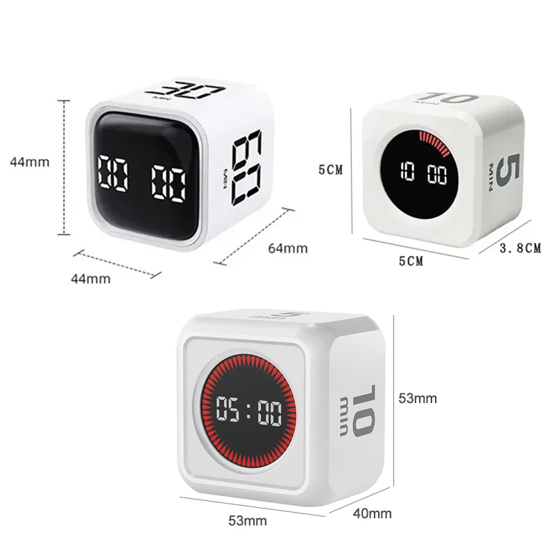 مؤقت بصري مؤقت تنازلي رقمي مع وظيفة الذاكرة استشعار الجاذبية/توقيت دوار دراسة 60 دقيقة مؤقت صامت للطهي #2