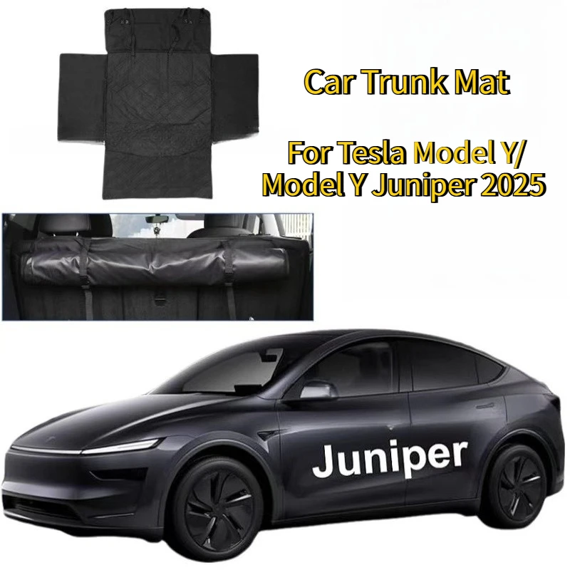 

For Tesla Model Y Juniper 2025 Car Trunk Mats Rear Trunk Pet Mat Outdoor Travel Picnic Mat Cat and Dog Urine Mat Car Accessories