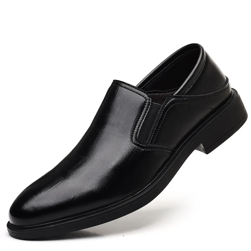 

2026 Spring Autumn New Dress Shoes for Men Solid Color Fashion Leather Shoes Male Business Casual Wedding Shoe Man