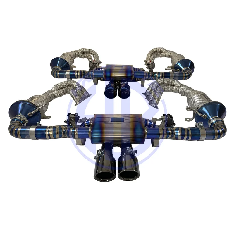 

High Performance Full Exhaust System for 911 992 GT3 2021+ 4.0L Catback Manifold With Muffler Valves Exhaust Pipes
