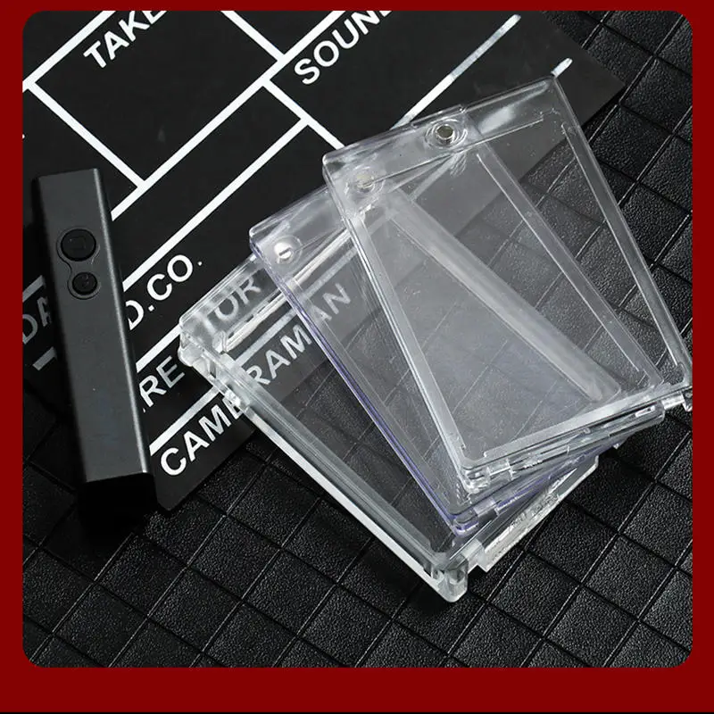 Soporte para tarjetas de juego, protectores de tarjetas graduadas, etiqueta de plástico duro, ajuste de posición, losa de exhibición, estándar deportivo de béisbol
