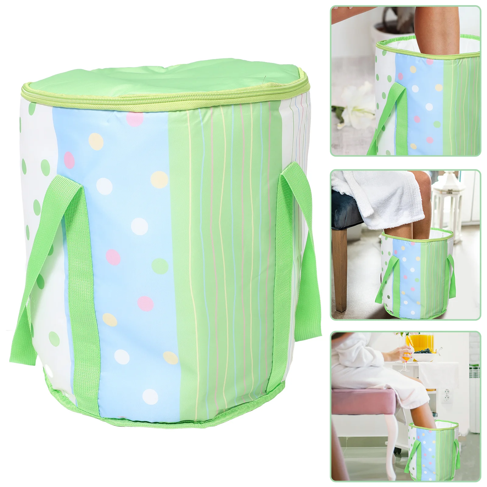 Foot Bath Washing Bag Tub Foldable Basin Laundry Water Bucket Pedicure Soaker Folding