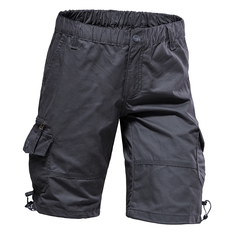 Men Summer Cargo Shorts Tactical Military Short Pants Quick Dry Multi-pocket Shorts Men's Outdoor Jogging Knee Pants