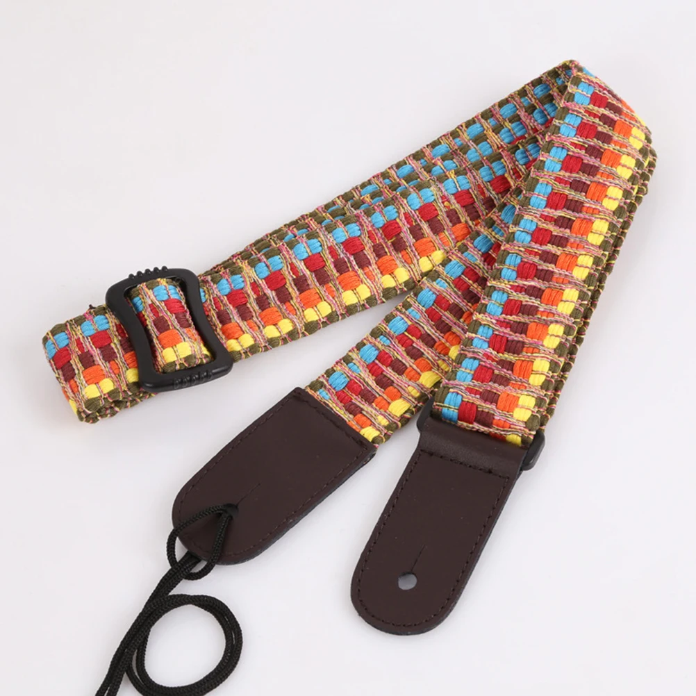 

Colorful Ukulele Strap Guitar Belt Electric Shoulder Braided Straps Cross-Body Creative Accessories Diagonal Span