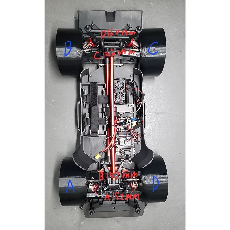 المصدات الأمامية والخلفية للطباعة ثلاثية الأبعاد من Hyper Go لسيارة التحكم عن بعد 1/7 mjxrc 7303 C3 على الطرق الوعرة شاحنة سيارات RC عالية السرعة