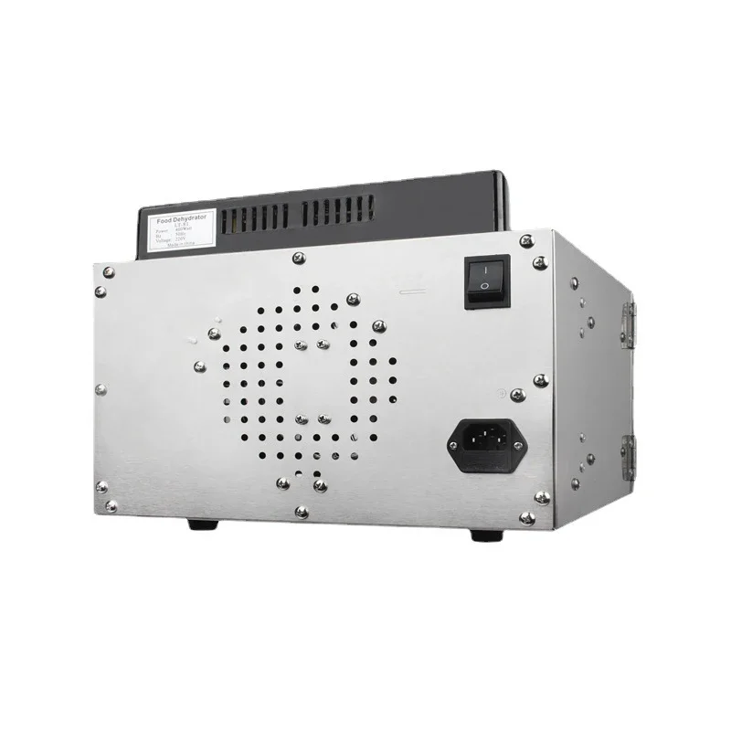 6-Tier Stainless Steel Dehydrator Pet Food Jerky Dryer Food Dehydrator and Air Dryer for Home Use Single-load capacity 2-4 kg