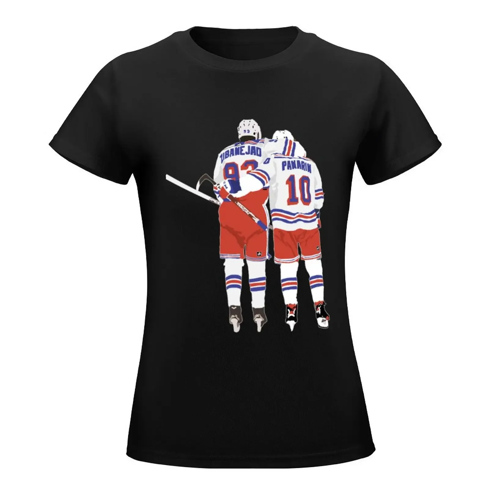 Mika zibanejad and Artemi Panarin T-Shirt tees Aesthetic clothing t shirts for Women