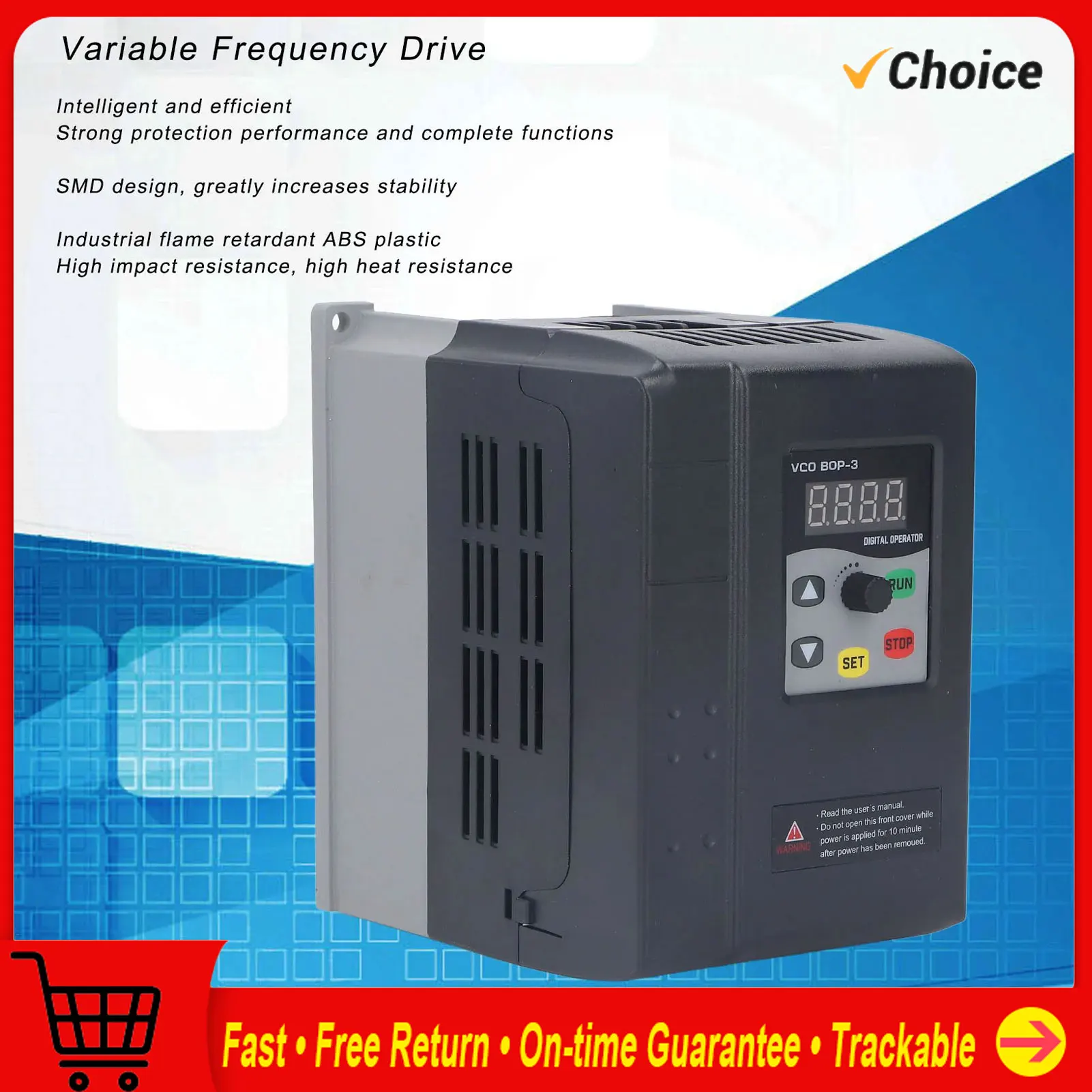 

Motor Speed Controller Variable Frequency Drive Single to 3 Phase VFD Input 0‑240V Output Motor Control Single to 3 Phase VFD
