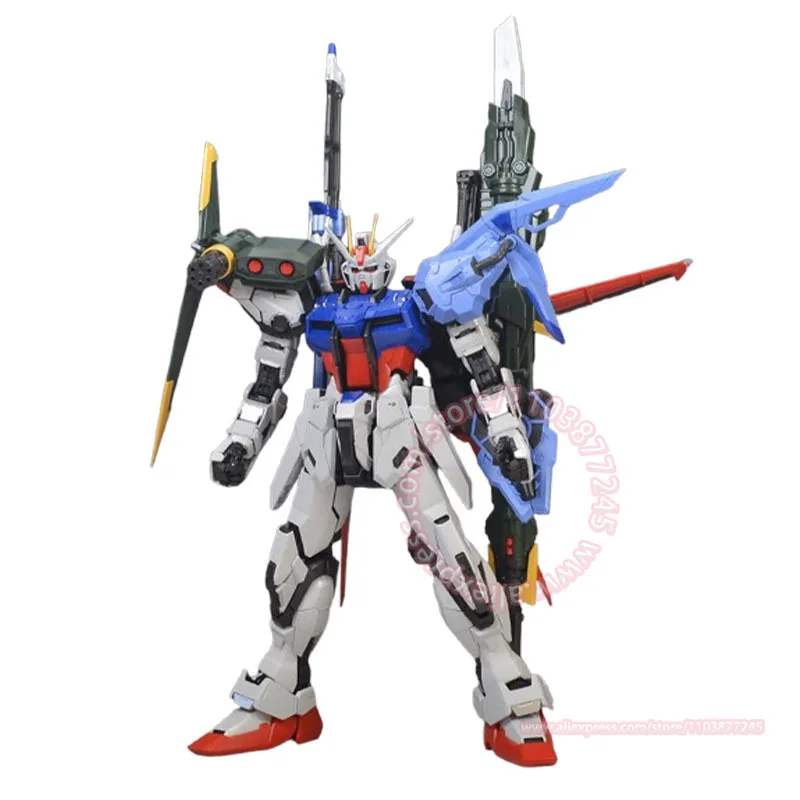 BANDAI GAT-X105+AQM/E-YM1 PERFECT STRIKE GUNDAM PG 1/60 Children's Toy Peripheral Model Trendy Figure Assembly Ornaments