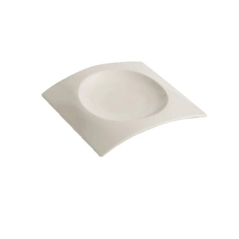 

Simple hotel plate, ceramic plate, vegetable plate