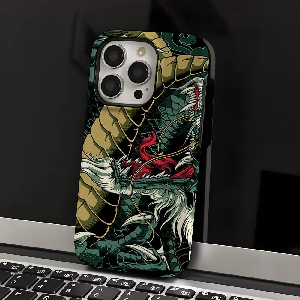 

Dragon Phone Case Phone Case INS For IPhone 16 15 14 13 12 11 Pro Max X XR XSMax 7 8 Plus Glossy Film Hard PC Cover