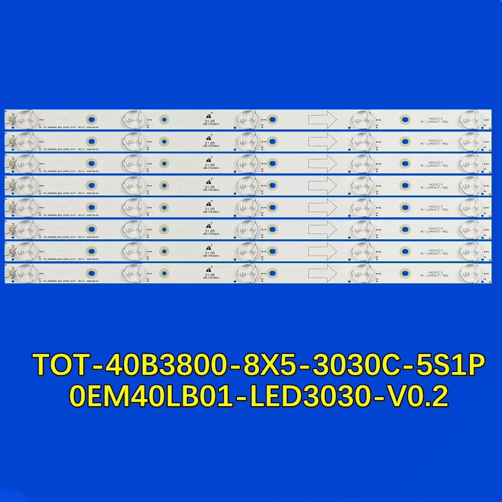 

Фонарь подсветки телевизора для L40F1800E L40F1800F L40F2800A B40A3800 B40A8100 B40H100 Y40A3800 Y40A4800 4TOT-40B3800-8X5-3030C-5S1P