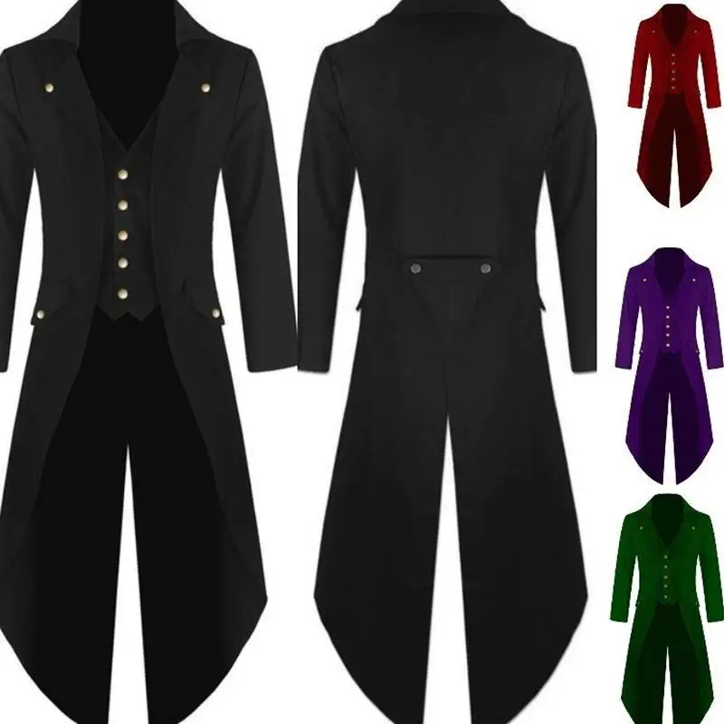 

Faion Stpunk Tuxedo M Dr Tailored Suit Busin Sle Long Sve Single Button Pure Color Spring Collection