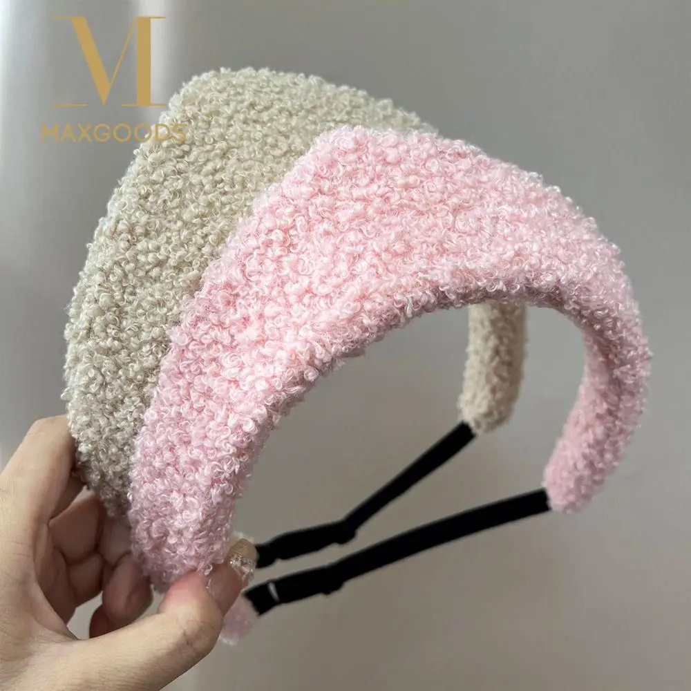 

New Velvet Women Headband Anti Slip Hair Hoop European and American Wide Edge Hair band Lady Headwear