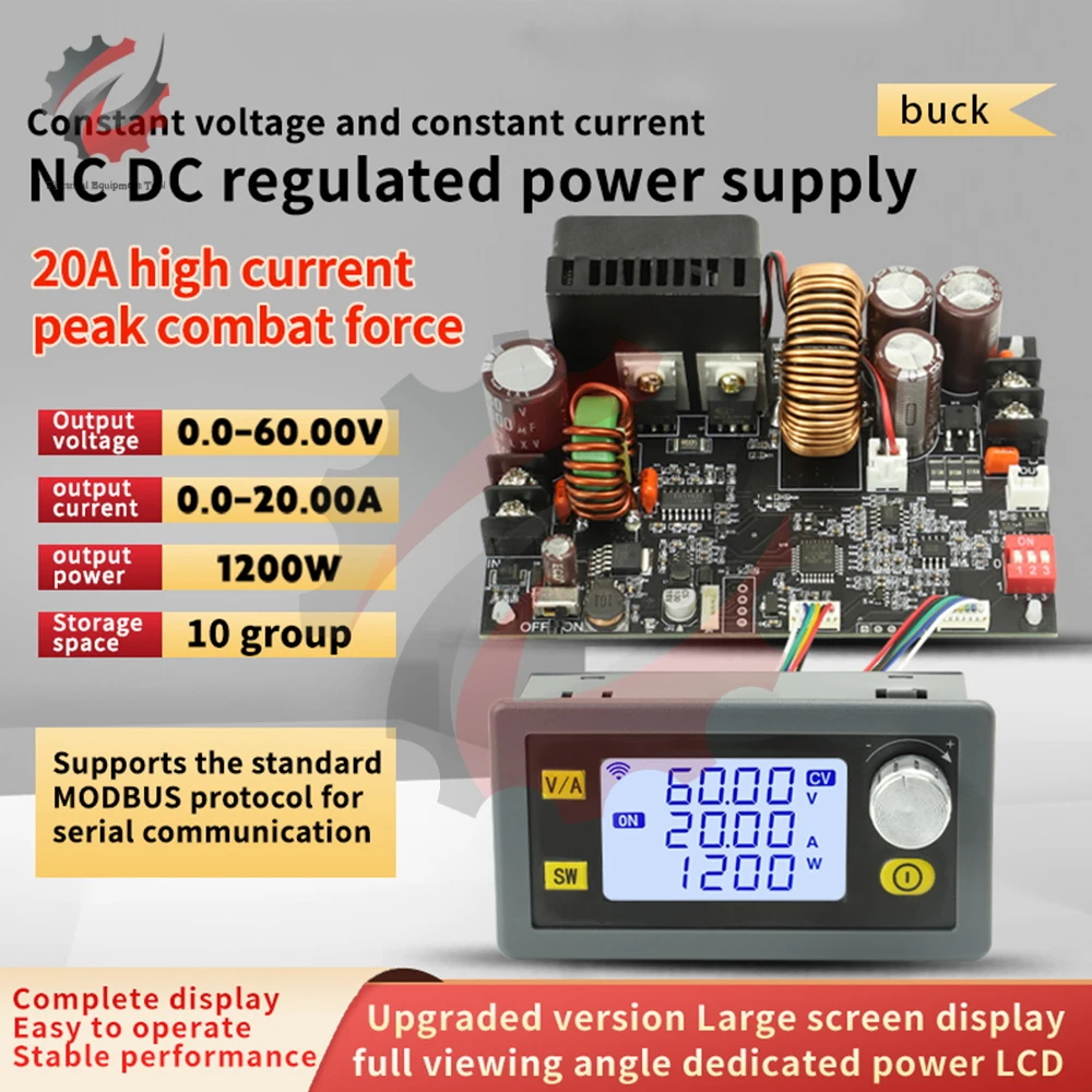 XY6020L CNC Adjustable DC Stabilized Voltage Constant Voltage And Constant Current 20A/1200W Step-down Module Board Power Supply