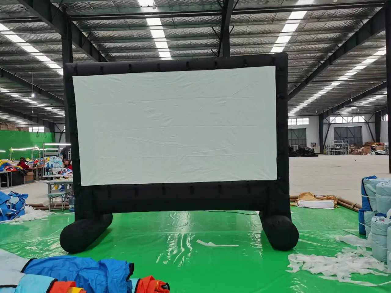 مشغل حدث فيلم خارجي ، سطح شاشة سلس ، شاشة عرض محمولة قابلة للنفخ ، 14ft-24ft