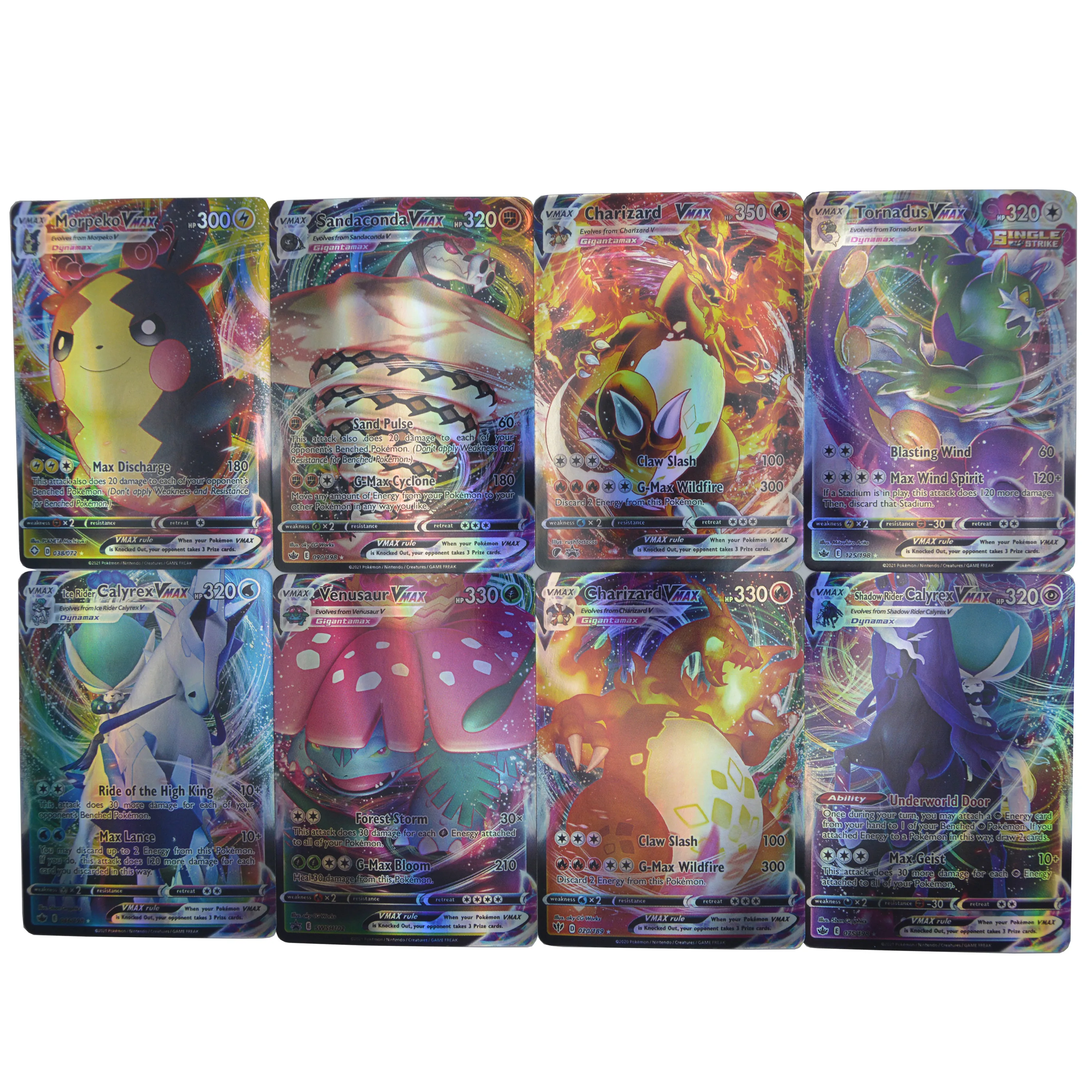 Pokemon Cards English 99Pcs VMAX 1Pcs Lillie Venusaur Lapras Scizor Shiny Cards Game Battle Carte Trading Children Toy