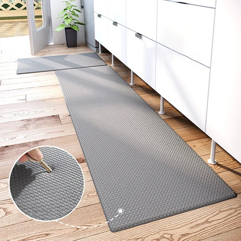 Memory Foam Cushioned Kitchen Rug Anti Fatigue Kitchen Rug for Home Office Anti-Slip Floor Mat Soft Comfort Standing Carpet Rug