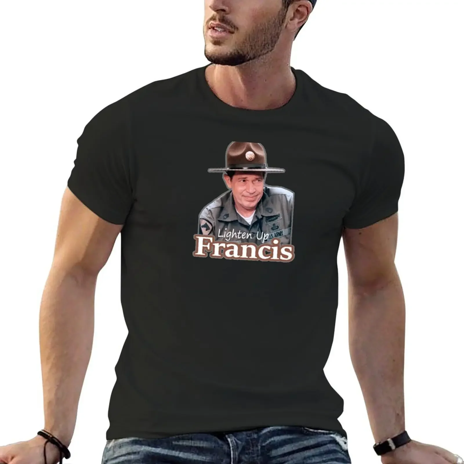 Lighten Up Francis T-Shirt sweat plus size clothes for a boy quick drying mens cotton t shirts