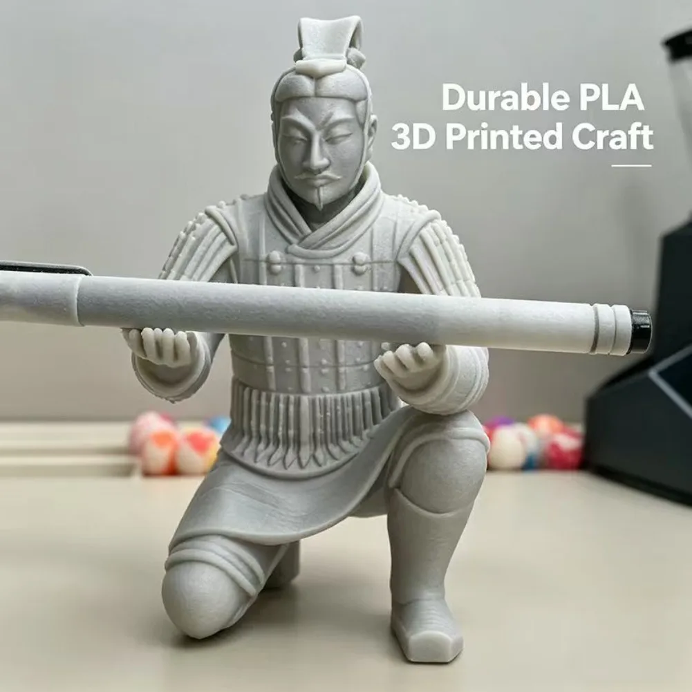 Terra Cotta Warriors Pen Holder Creative Chinese Pencil Storage Rack 3D Printing Desk Stationery Stand Learning Office Ornament