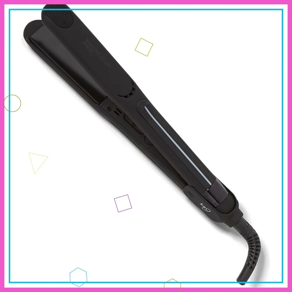 Ion Magnesium Flat Iron 1 Inch, Optimal Heat, Ceramic Tourmaline, Korean Technology