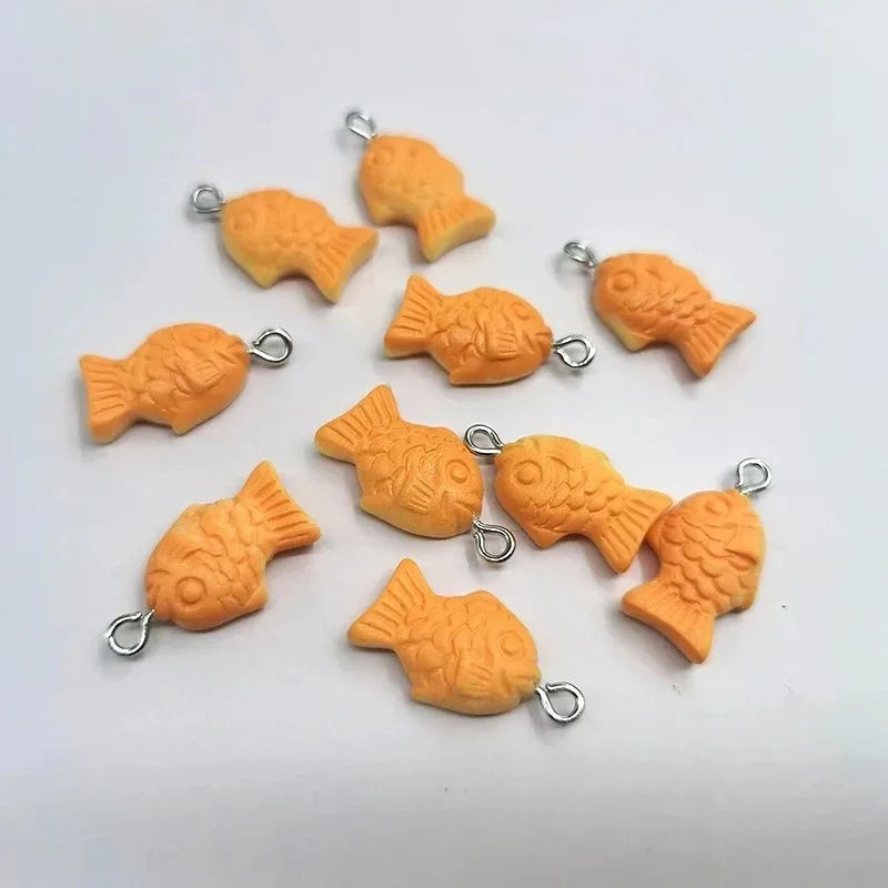 10Pcs Lovely Korea Koi Fish Floating Resin Charms Mini Simulation Pendants DIY Craft Accessories For Earrings Keychains view 2