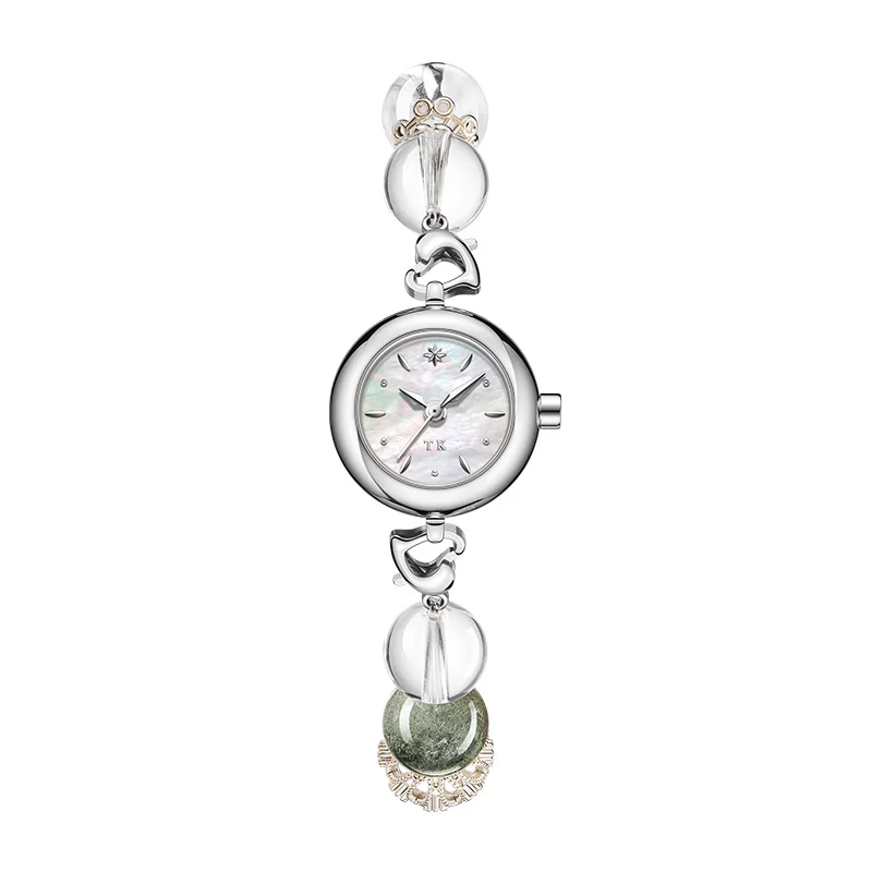 2025 New Arrival Natural White Crystal T495LS-D3 Original Design Womens Quartz Watch Niche High-End Light Luxury Temperament