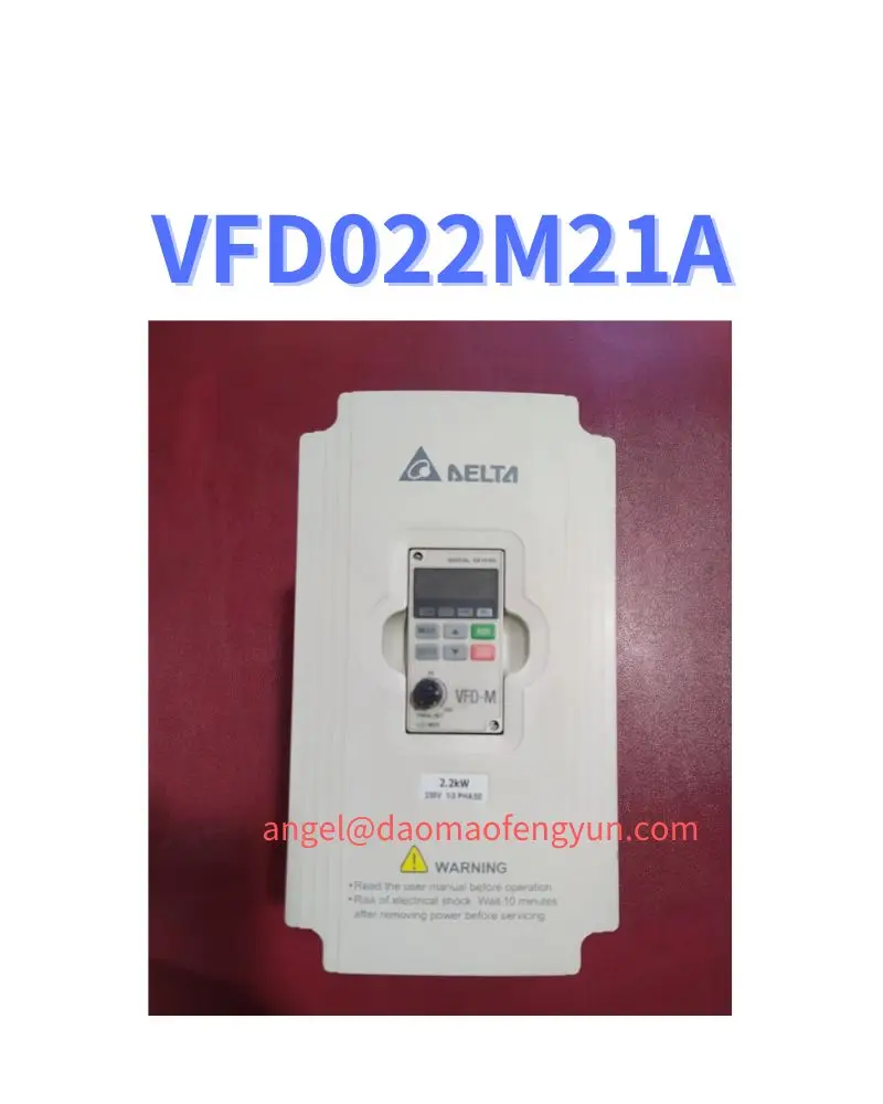 VFD022M21A Used inverter 2.2kW 230V 1/3PHASE test function OK