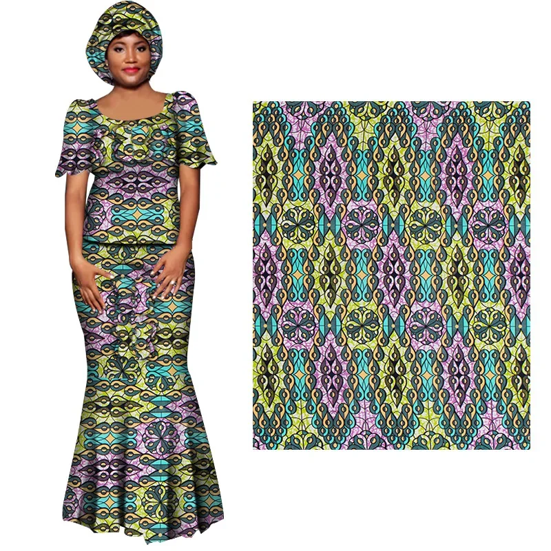 Ankara Wax Print Fabric High Quality African Wax Fabric 100% Polyester Guaranteed Veritable Real Wax Fabric For Dresses