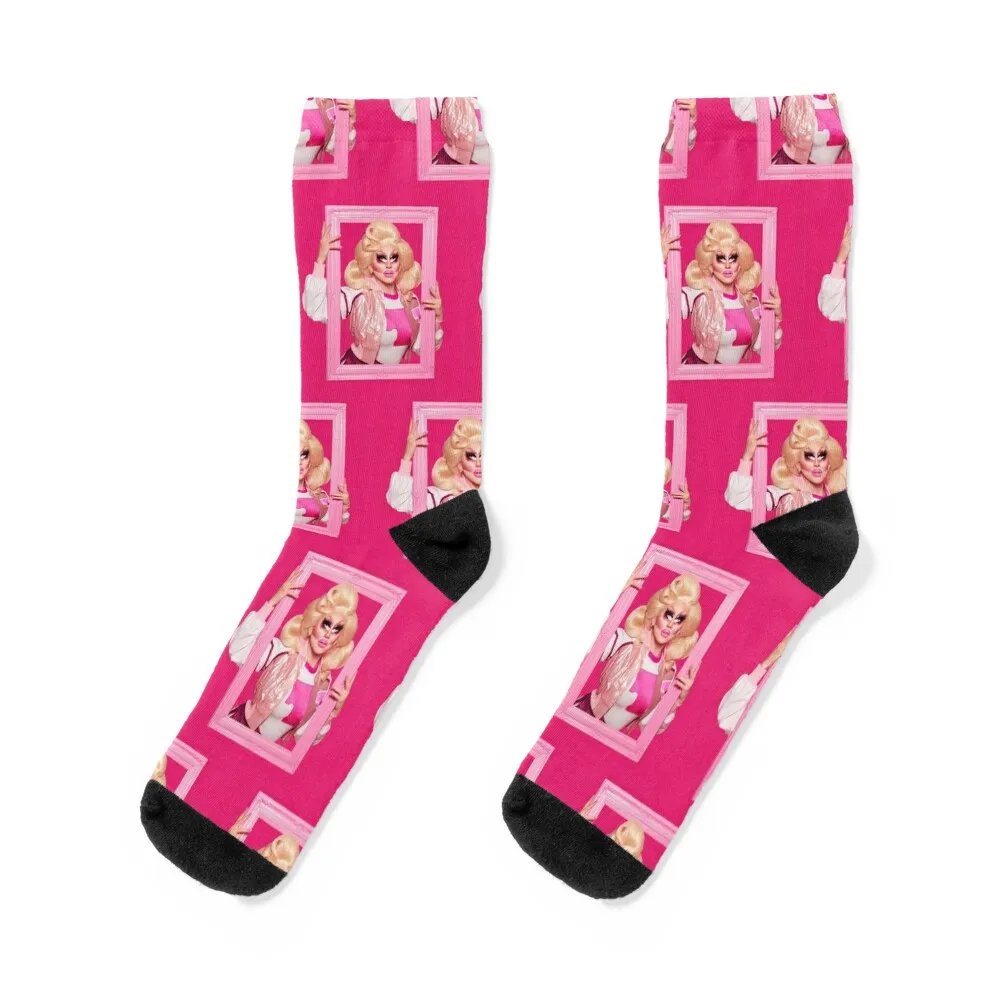 trixie mattel pattern box Socks football loose Soccer Hiking boots Socks For Man Women's