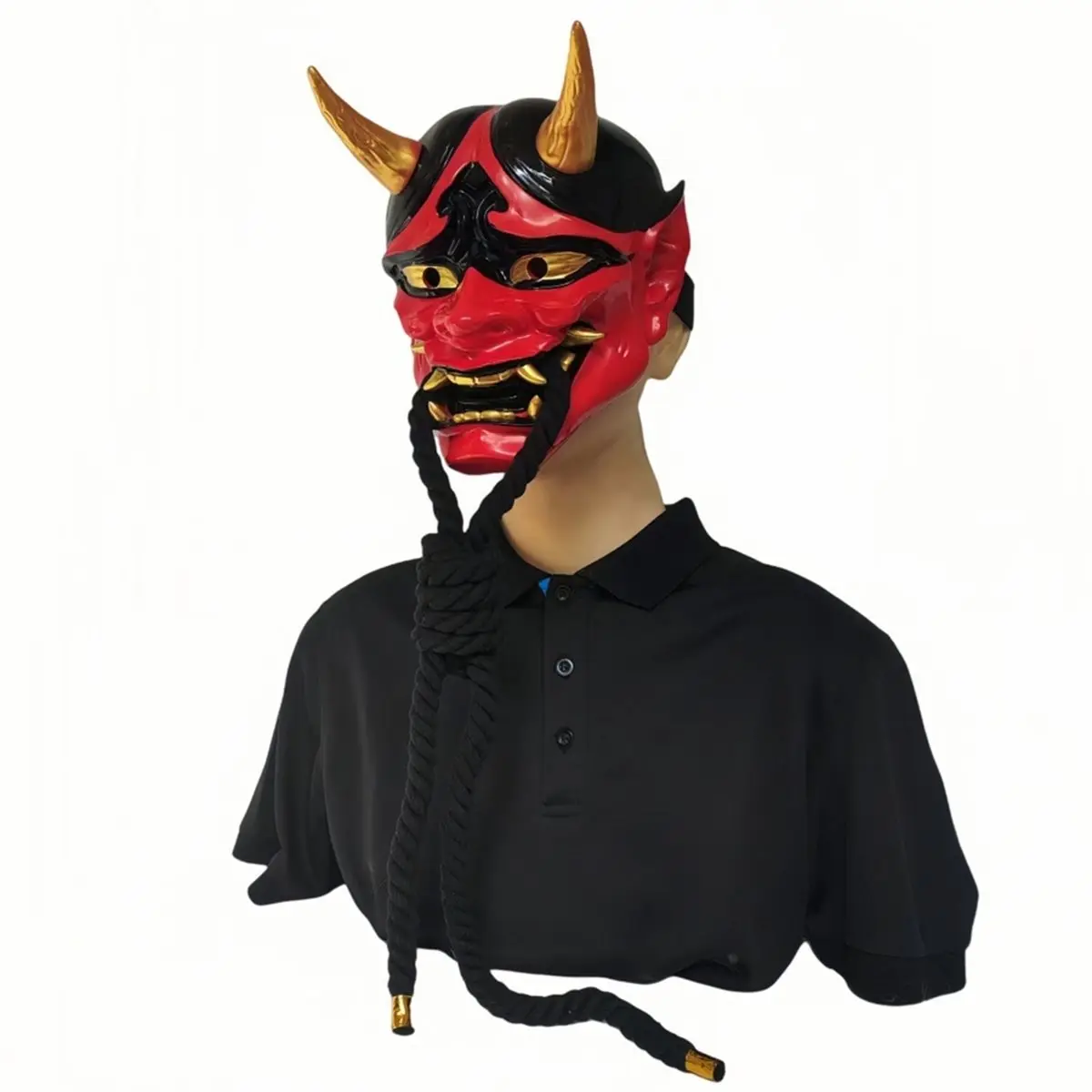 

PROMOTION~ Japanese Samurai Mask - Hand-Painted Resin for Halloween Cosplay