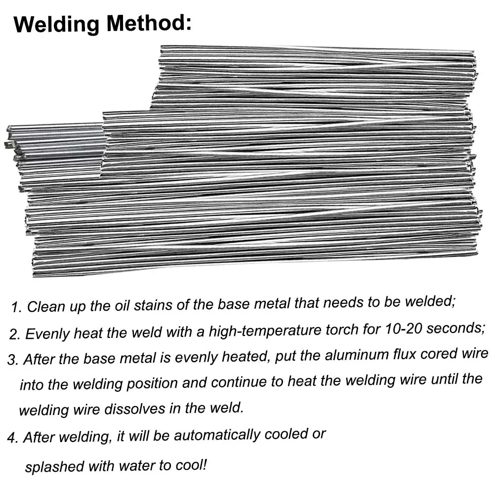 5/10Pcs Aluminum Flux Cored Welding Rod Strip Core Wire Solder Low Temperature Fusible Aluminum Universal Electrode Welding Tool