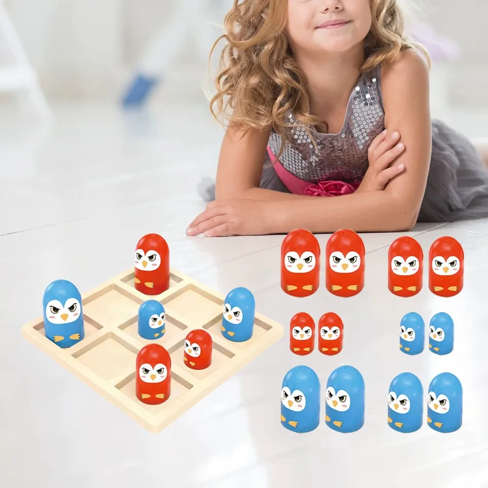 لعبة Tic TAC Toe للأنشطة الليلية الترفيهية للأطفال والكبار من سن 4 إلى 8 سنوات لعبة الداما ألعاب داخلية وخارجية ألعاب عائلية #2