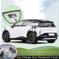 Car New Energy Charging Port Rain Cover For ZEEKR X 001 009 2021 2022-2025 Rainproof Dustproof EV Charger Guns Protect Electric