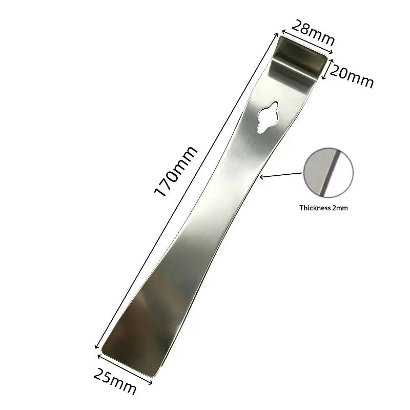 Stainless Steel Pry Bar And Scraper Tool Heavy Duty Multi-Purpose For Demolition Woodworking Painting Prep DIY Hand Tool