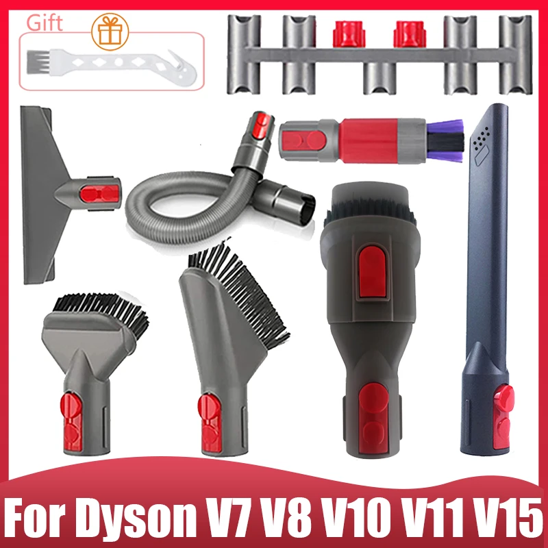 For Dyson V7 V8 V10 V11 V15 Vacuum Cleaner Suction Tool Spare Parts, Extension Tube Suction Head Storage Rack Replacement Parts