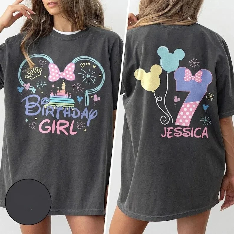 

Personalized Minnie Birthday Girl Shirt Disney Birthday Girl Shirt Custom Shirt for Birthday