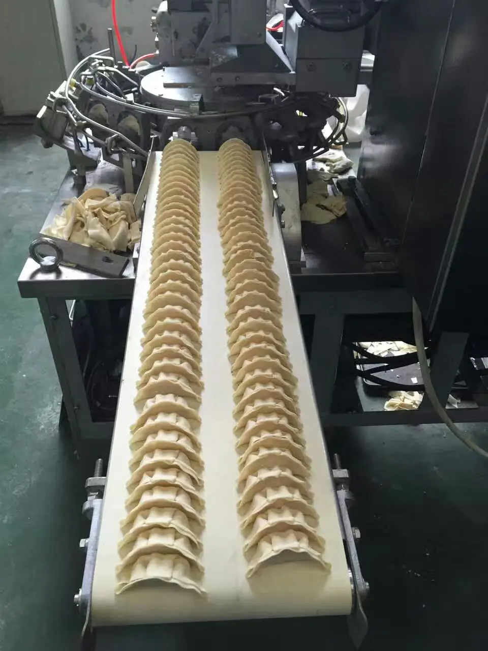 10800 pcs/h  Automatic Production Industry Line Round Dumpling Wrapper Machine Automatic Maker Dumplings Dumpling Making Machine