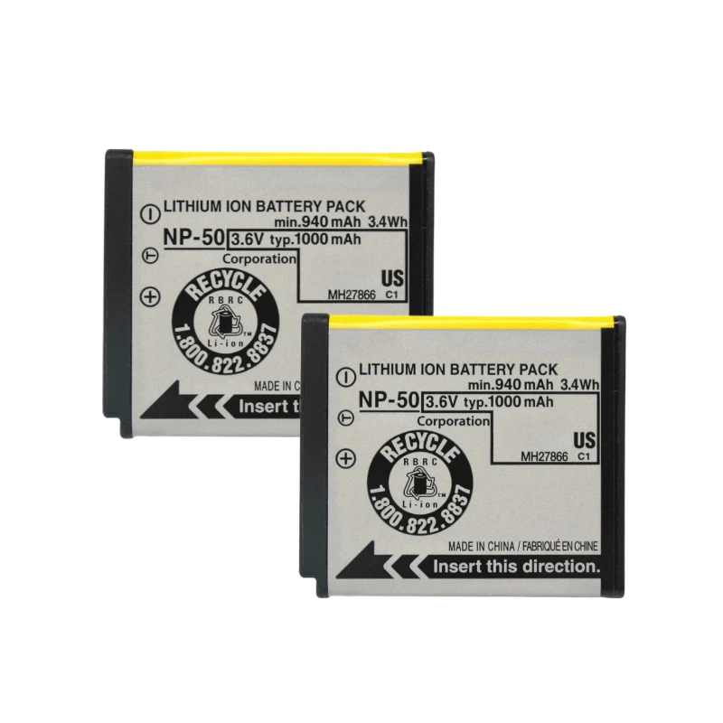 Baterai Kamera NP-50 untuk FUJIFILM FinePix F50FD F60FD F70EXR F75EXR F80EXR F85EXR F100FD F200EXR F300EXR F305EXR 3DW3 F605 F505