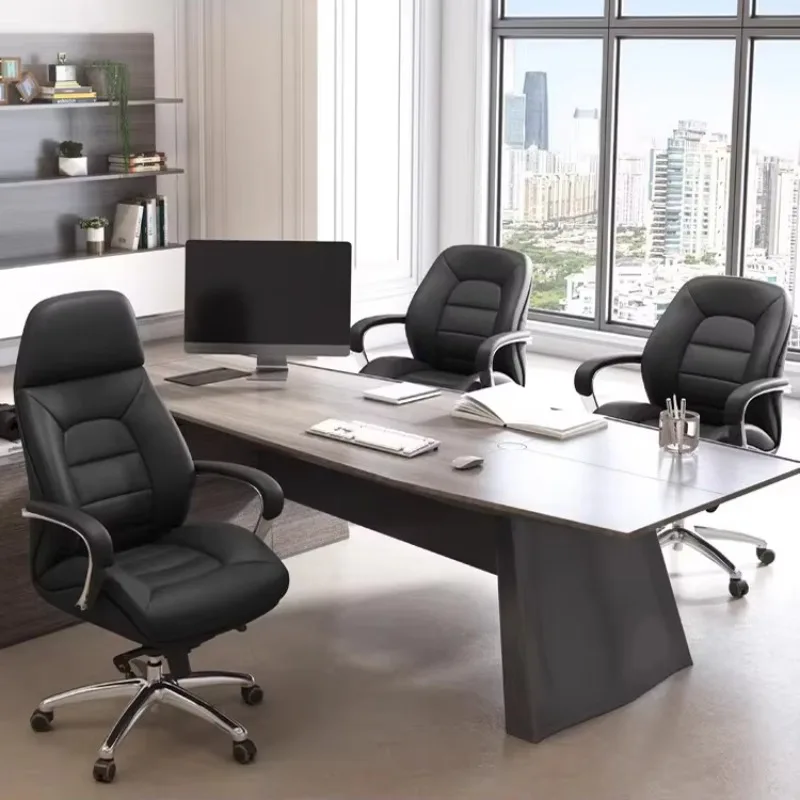 High Back Height Adjustable New Ergonomic Leather Office Chairs Executive Computer Chair