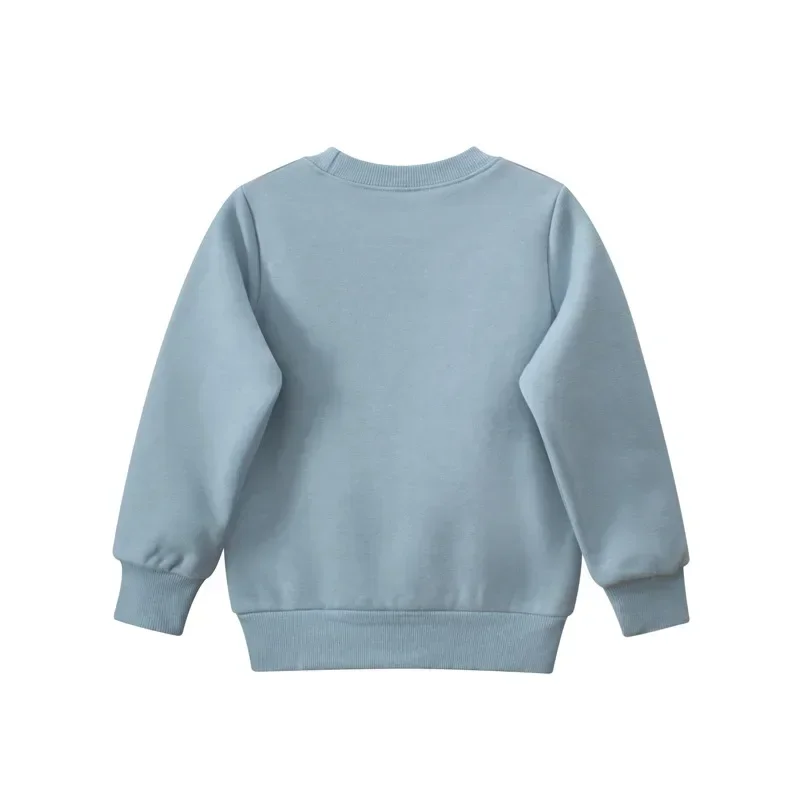 2025 Winter New Children's Clothing Boys Sweater Shirt Jumper Cartoon Round Neck Pullover Top Warm Kids Clothes Dropship