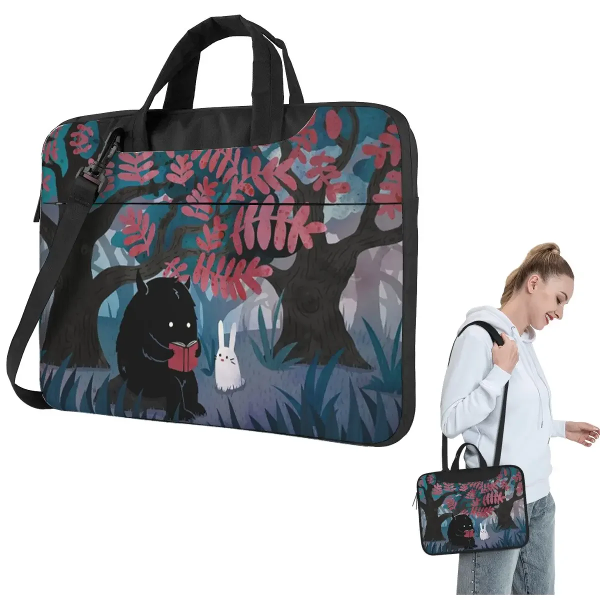 Another Quiet Spot Crossbody Laptop Bag Case Computer Bag Resistant Protective Notebook Pouch for Macbook Pro