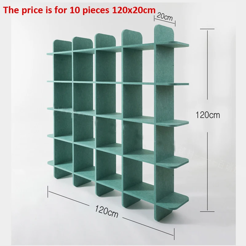 10Pcs 120x20cm 3D Sound-Absorbing Decorative Panel Suspended Ceiling Space Sound-Acoustic Polyester Fiber  Material Cinema Room