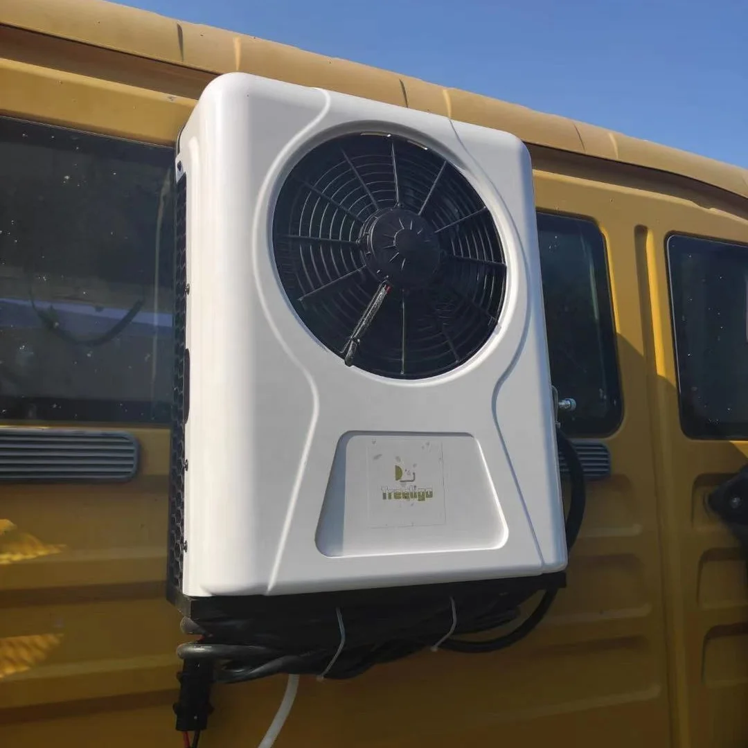 DC12V/24V Spilt Air Conditioner For Excavator Bus RV Campervan Car Cooling and Heating Smallest Size Spilt Air Conditioner