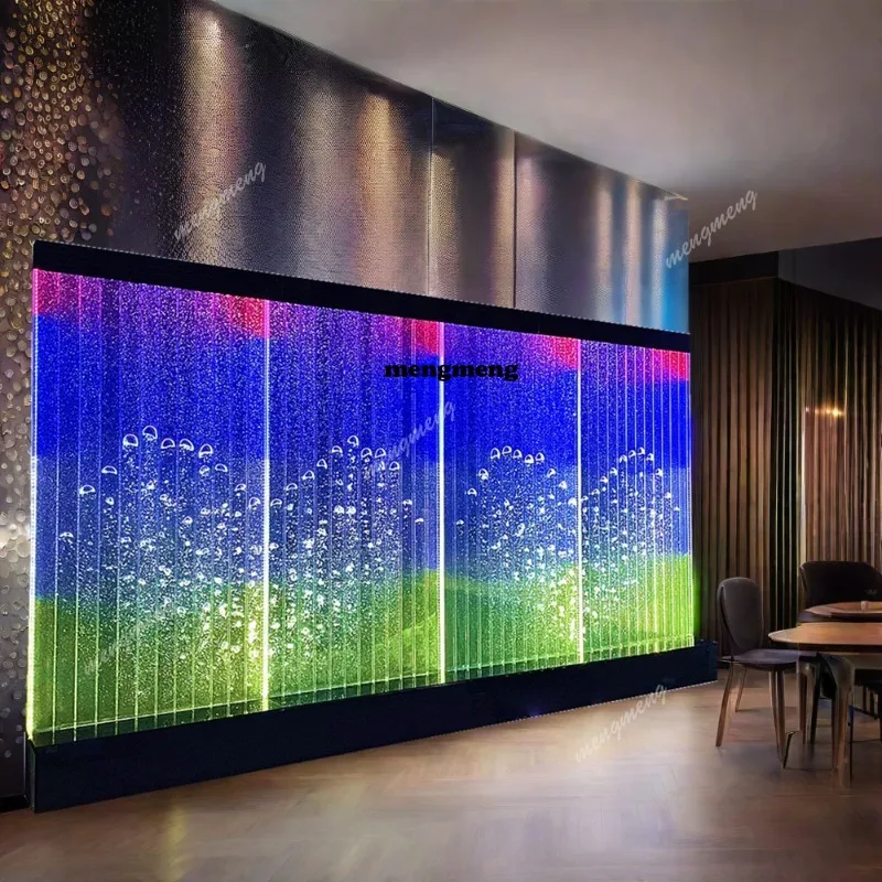 Customization.Indoor Water Fence Panels Fountain Plastic Fish Bubble Wall Aquarium