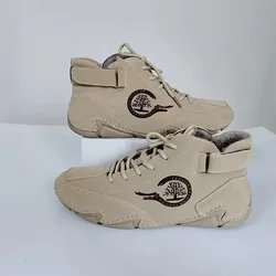 Sneakers da uomo inverno peluche escursionismo sport stivali corti all'aperto fondo morbido scarpe Casual per uomo comode scarpe di marca originali