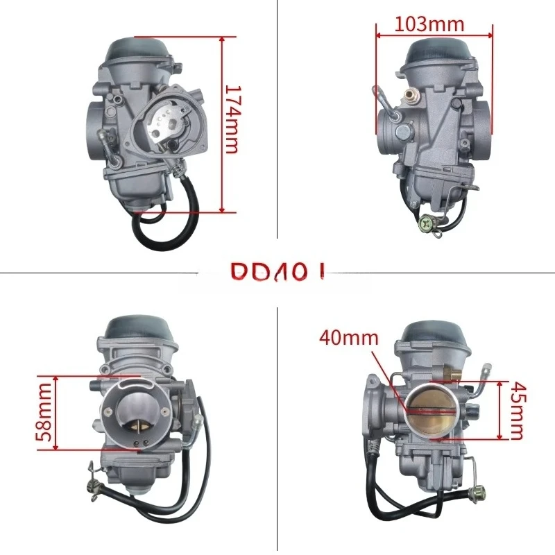 for PD40J 40mm Polaris Sportsman 500 3131742 3131712 3131567 3131453 2001-2013 Predator 500 Scrambler 4X4 Motorcycle Carburetor