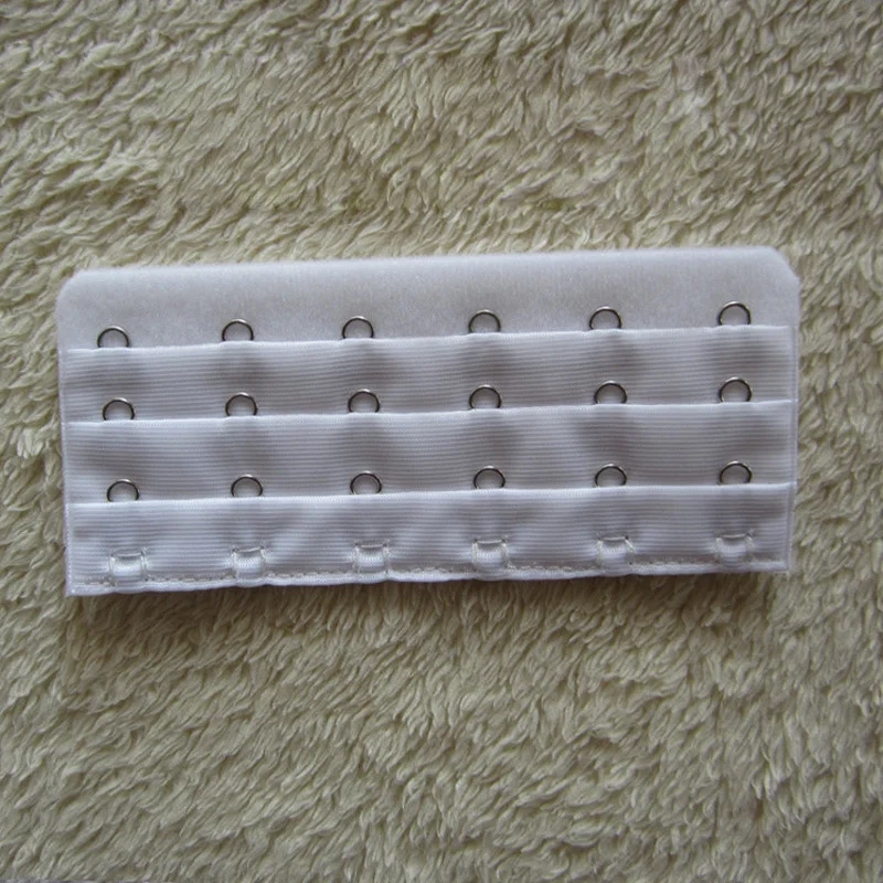 (2 pieces) 6 Hooks 3 Rows Bra Extender Extension Clip On Strap Bra Lengthened Buckle Adjustable Buckles