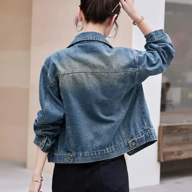 Spring Autumn 2025 New Arrivals Long Sleeve Women's Denim Jackets In Demi-season Outerwears Models Original Female Jeans Coats